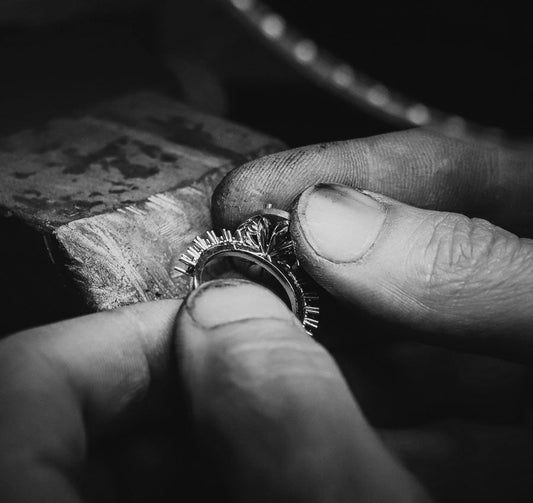 Bespoke wedding and engagement ring design consultation in London