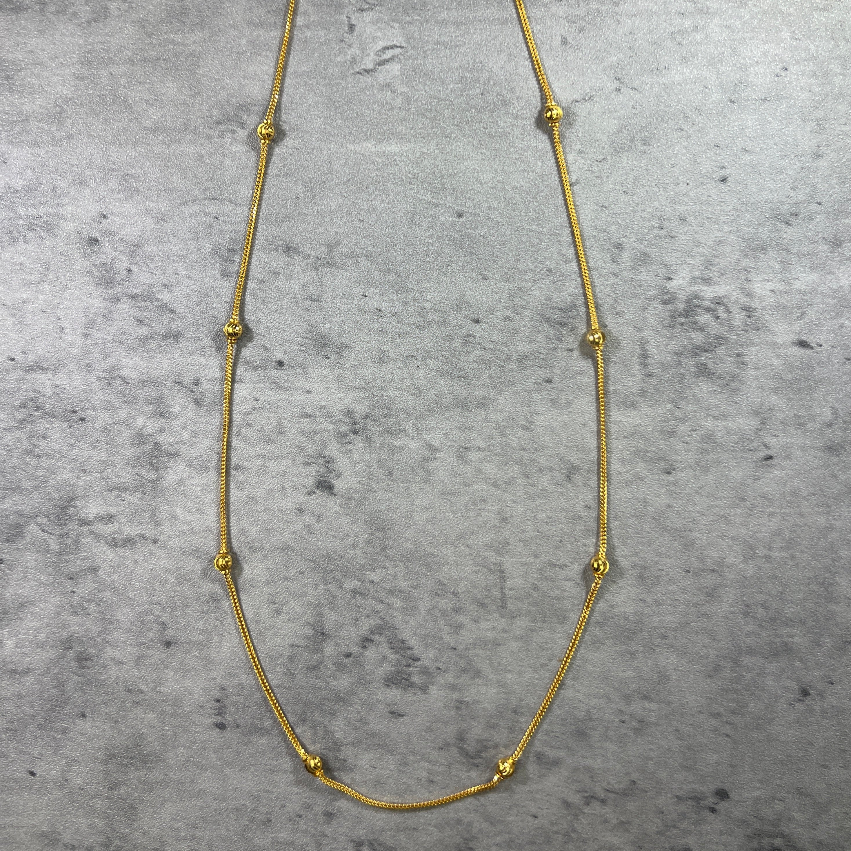 Ball chain design in on sale gold