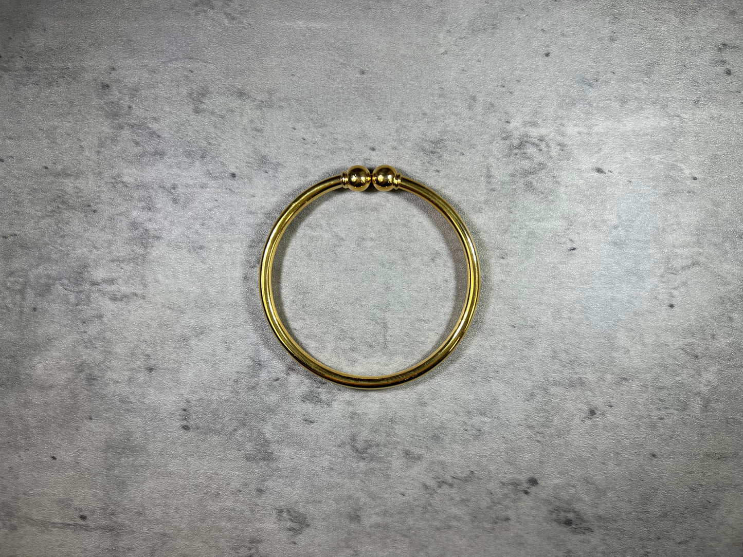 Double Ball Bangle – 22ct Yellow Gold ( Made to order in 24ct as well )