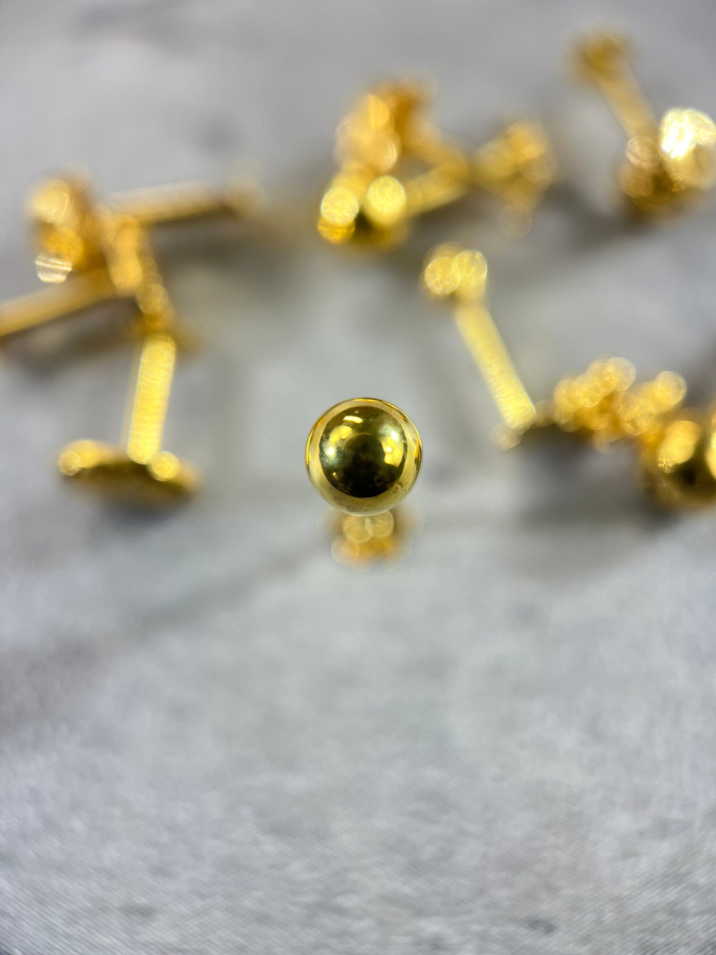 Gold Essential Sphere Stud – Choice of Sizes