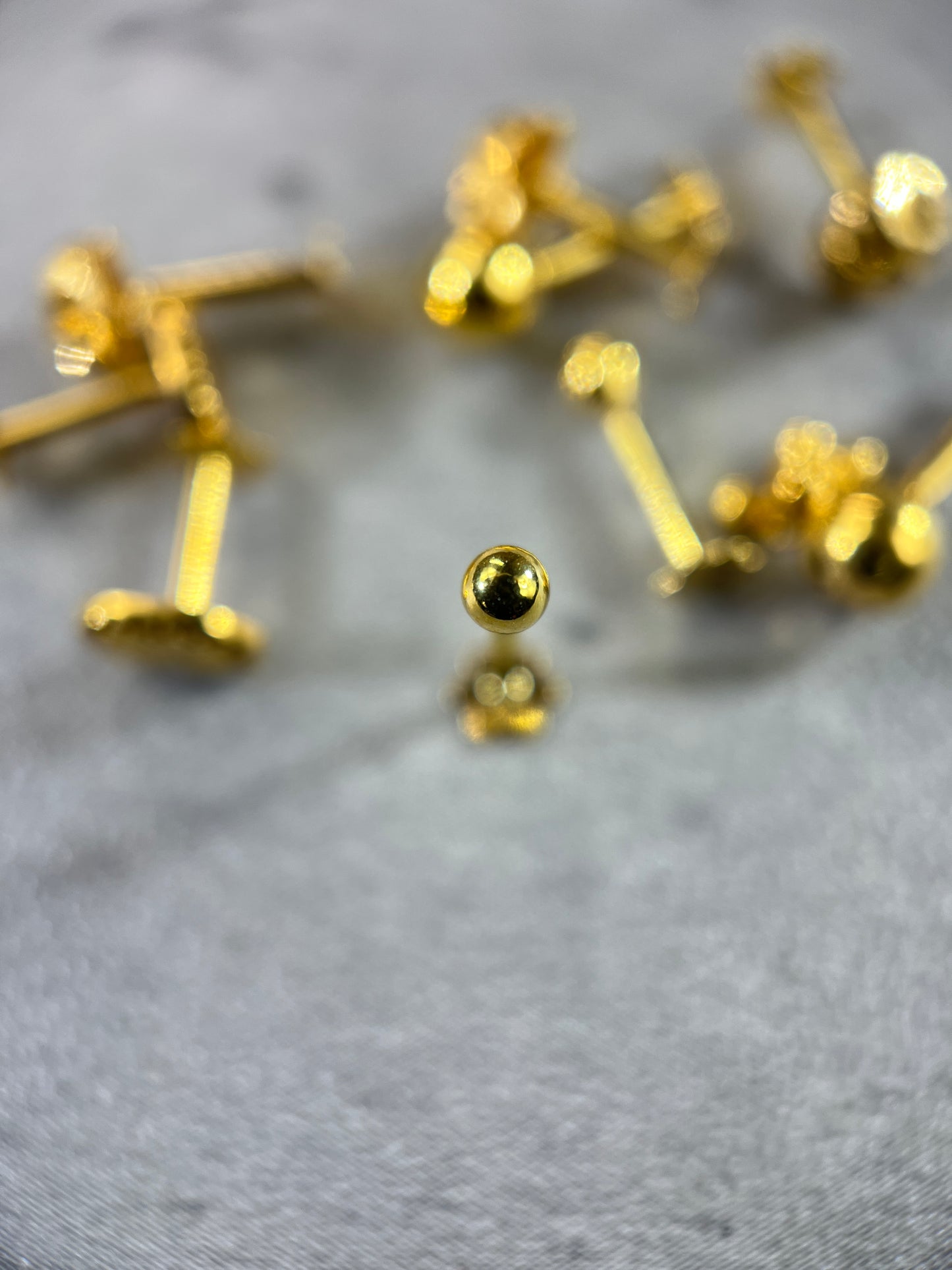 Gold Essential Sphere Stud – Choice of Sizes