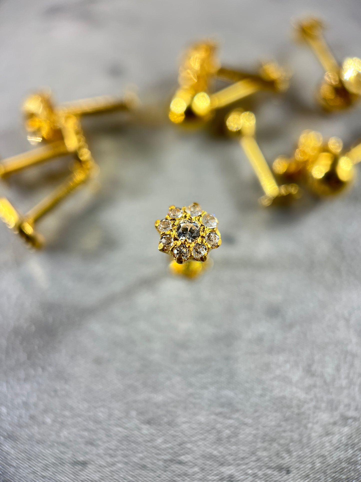 Gold Cluster Stud – 3 Styles