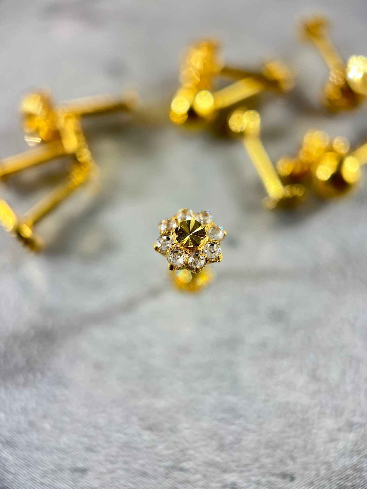 Gold Cluster Stud – 3 Styles