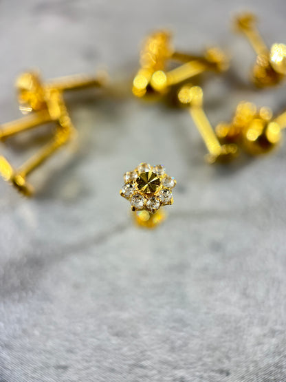 Gold Cluster Stud – 3 Styles