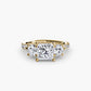 Three-Stone with Pavé Band 3