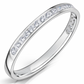 18ct White Gold Channel Set Half Coverage Ring ( Choose your width )