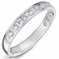 18ct White Gold Channel Set Half Coverage Ring ( Choose your width )