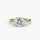 Solitaire with Cluster Shoulders