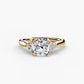 Solitaire with Cluster Shoulders 2