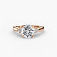 Solitaire with Cluster Shoulders 2