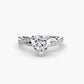 The Emerald Twist Pavé Ring