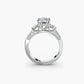 Three Stone with Pavé Shoulders