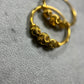 Small Bali/Hoops - Triple Ball Style -  22ct Yellow Gold